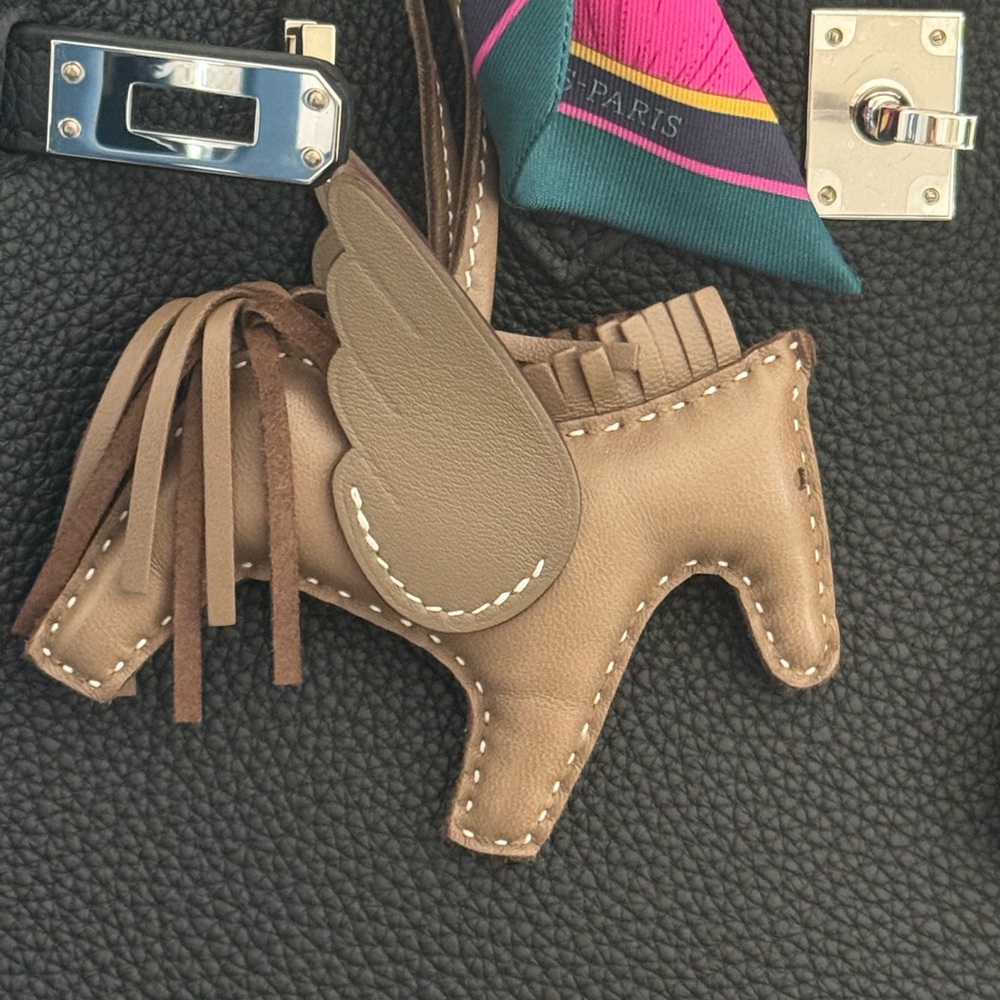 Hermes Rodeo Pegasus Lambskin Bag Charm Etoup